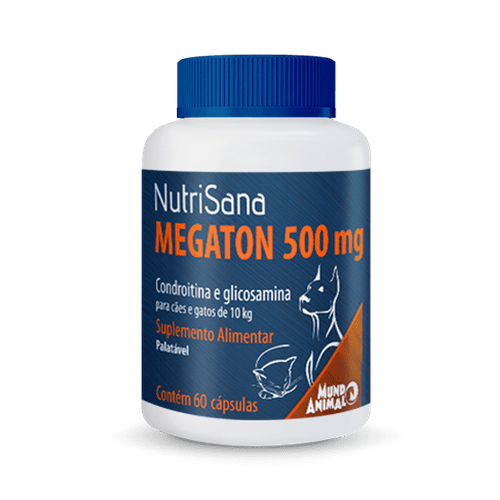 Nutrisana Megaton – 500mg com 60 Cápsulas _ Mundo Animal 500mg