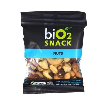 Nuts de Castanhas com Ingredientes Orgânicos 50g - BiO2