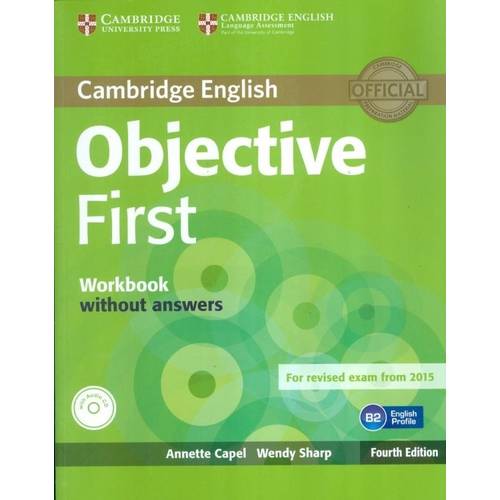 Objective First - Wb Without Answers With Audio Cd - 4th Ed