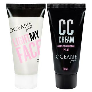 Océane Light My Face + Complete Correction Kit - Iluminador Facial + CC Cream Kit