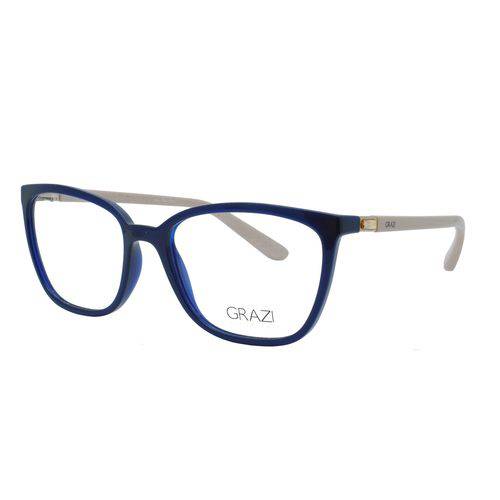 Óculos de Grau Grazi Massafera Gz3035b F054 - Acetato Azul e Nude