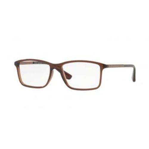 Óculos de Grau Platini P93123 F339 Marrom Translúcido Degradê Lente Tam 53