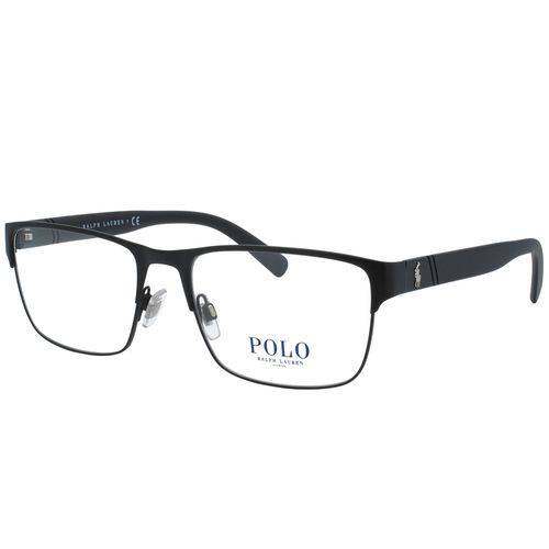 Óculos de Grau Polo Ralph Lauren Masculino - Acetato e Metal Preto