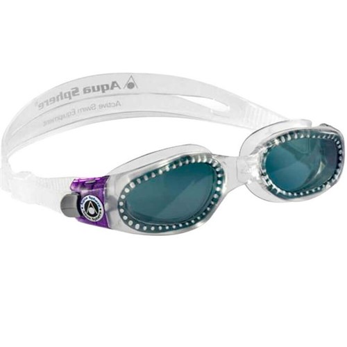Óculos de Natação Aqua Sphere Kaiman Lente Fumê Feminino Transparente/Roxo
