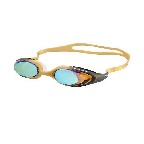 Óculos de Natação Espelhado Infinity Mirror 148 Hammerhead / Lentes Antifog / Preto e Dourado