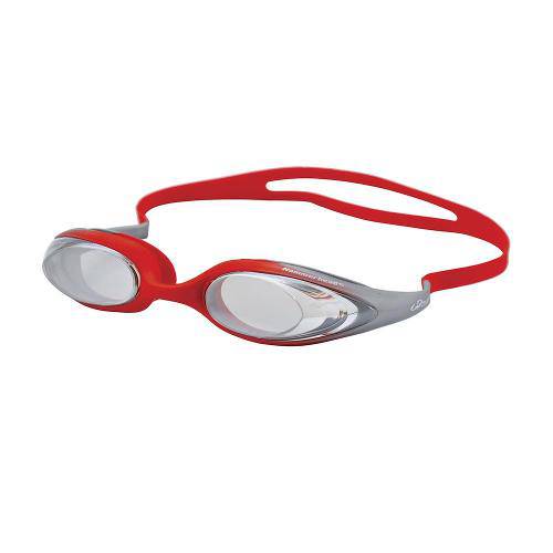Óculos de Natação Espelhado Infinity Mirror 149 Hammerhead / Lentes Antifog / Prata e Vermelho