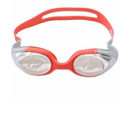 Óculos de Natação Espelhado Infinity Mirror 149 Hammerhead / Lentes Antifog / Prata e Vermelho