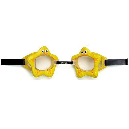 Óculos de Natação Play Bichinhos Animados Estrela Amarela - Intex