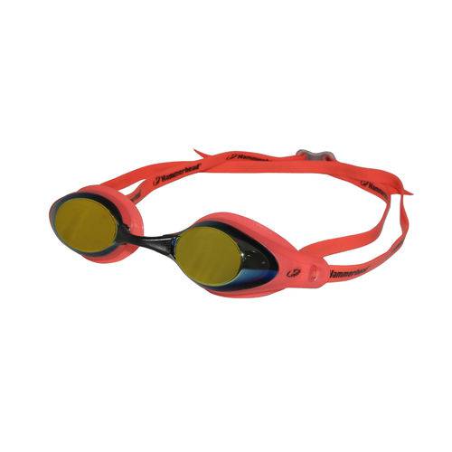 Óculos de Natação Racer Pro Mirror Clear Laranja Hammerhead