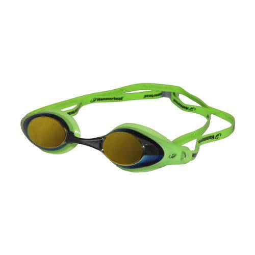 Óculos de Natação Racer Pro Mirror Clear Verde Hammerhead