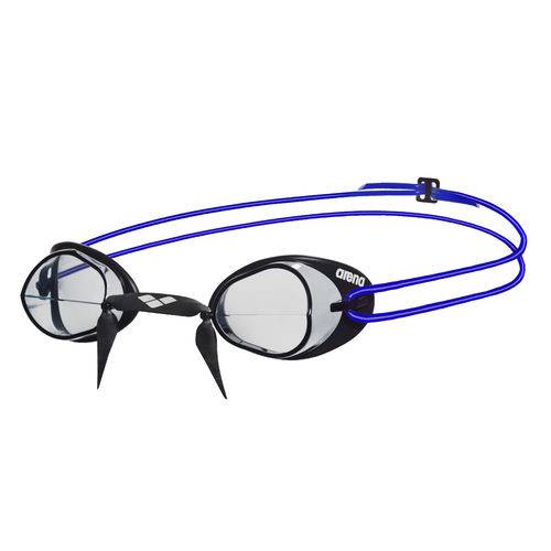 Óculos de Natação Swedix Preto/Azul Lente Transparente Arena
