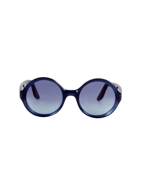 Óculos de Sol Carolina Redondo Azul Marinho Tamanho 48