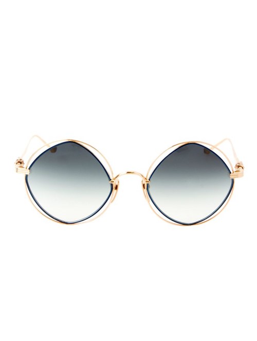 Óculos de Sol Chrome Hearts Semenstress Dourado Tamanho 54