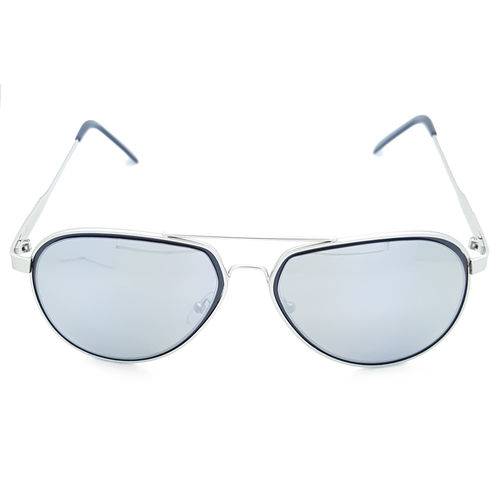 Óculos de Sol F+ 0227-c3/65 Prata Lente Cinza Espelhada