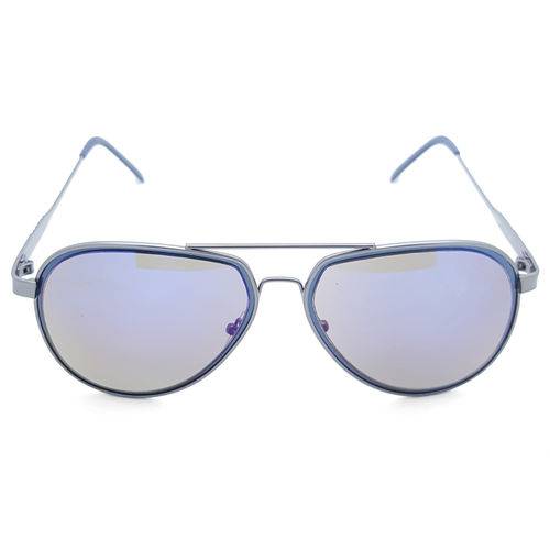 Óculos de Sol F+ 0227-c1/65 Grafite Lente Azul Espelhada