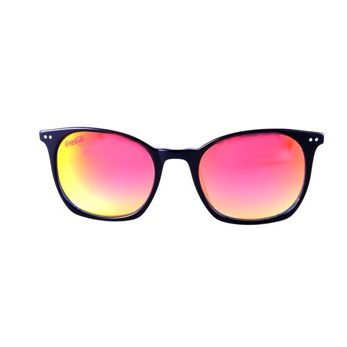 Óculos de Sol Feminino Preto - Lente Rosê Espelhada