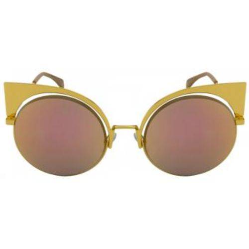 Óculos de Sol Fendi Paradeyes FF0177 Ouro Lente Rosa