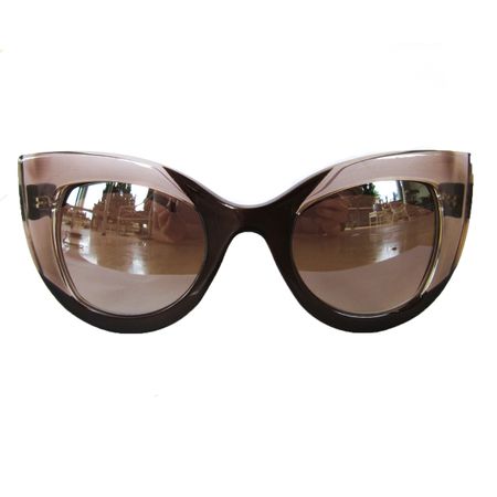 Óculos de Sol Gatinho Cappuccino Lente Espelhada