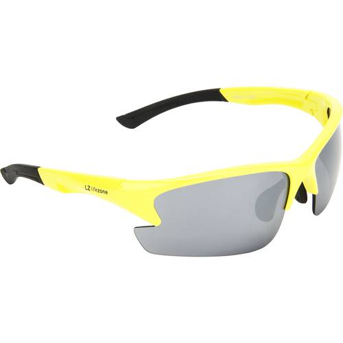 Óculos de Sol Life Zone Unissex Esportivo Espelhado Cinza Chumbo / Amarelo Único