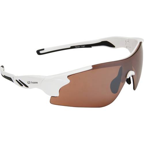 Óculos de Sol Life Zone Unissex Esportivo Marrom / Branco Único