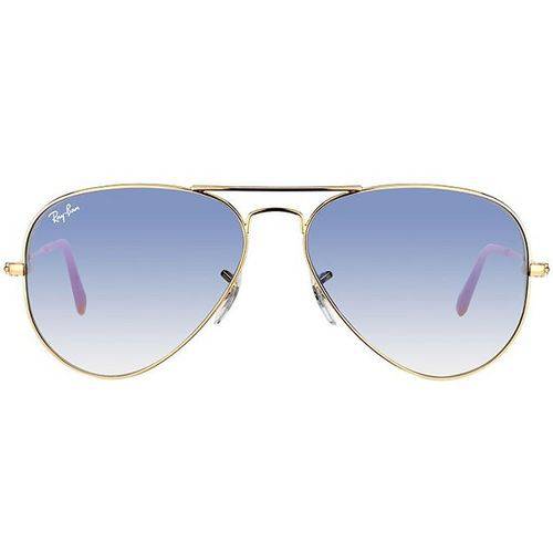 Óculos de Sol - Ray-Ban Aviador 3025L 3F 58- Tam. 58 - Dourado