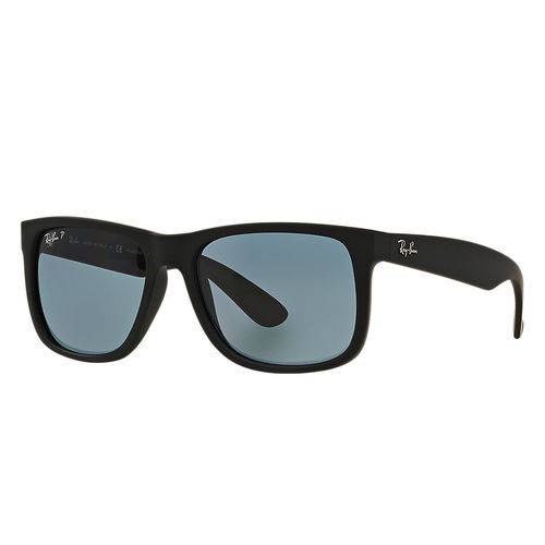 Óculos de Sol Ray-Ban Justin Polarizado Azul/Preta Emborrachada Clássico