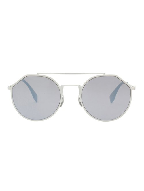 Óculos de Sol Redondo Fendi M0021S Branco Tamanho 54