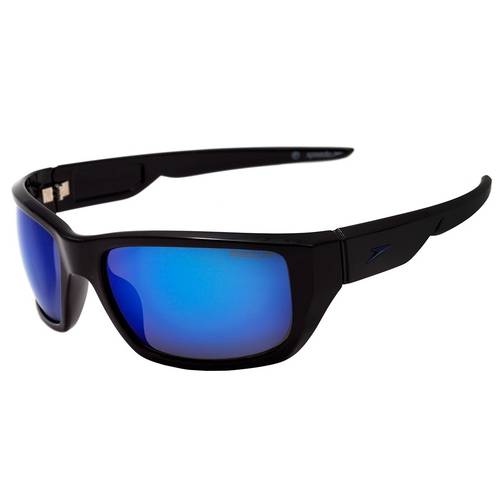 Óculos de Sol Speedo Fireblade A03 Preto Azul Espelhado Preto