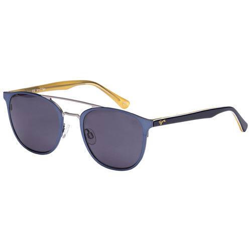 Óculos de Sol Tigor T Tigre Stt079 C02/49 Azul/amarelo