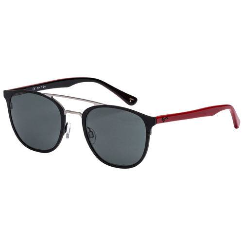 Óculos de Sol Tigor T Tigre Stt079 C04/49 Preto/vermelho