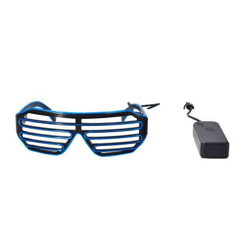 Óculos Led Azul Eletrônico Carnaval Folia