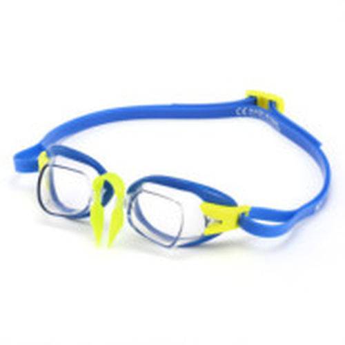 Óculos Michael Phelps Chronos Azul / Lima Lente Transparente