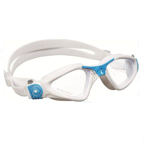 Óculos Natação Kayenne Small Lente Transparente Aqua Sphere - Transparente/Azul