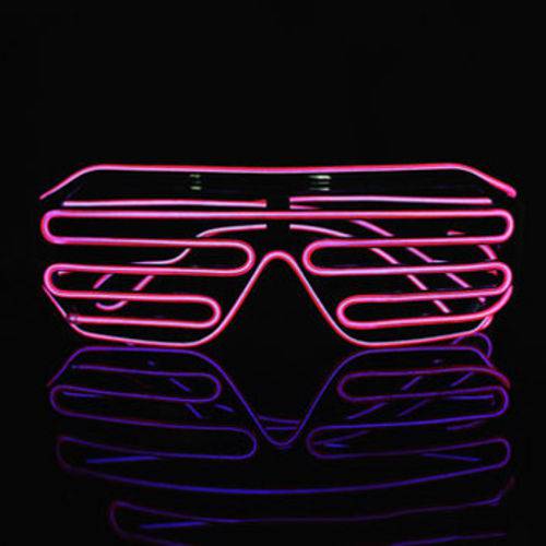 Óculos Neon High-tech Rosa C/ Controlador Portátil