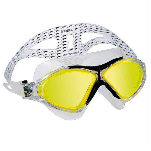 Óculos Omega Swim Mask Preto Amarelo U Speedo