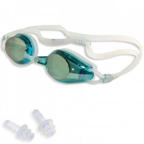 Oculos para Natacao Marlin Pro com Lentes Espelhadas + Protetor de Ouvido Muvin