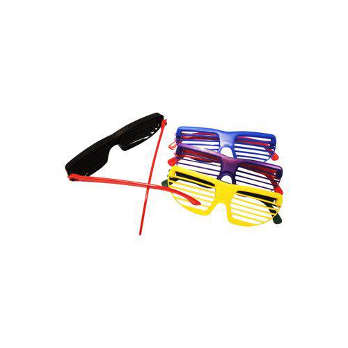 Óculos Persiana Colorido - Pacote com 6 Unidades
