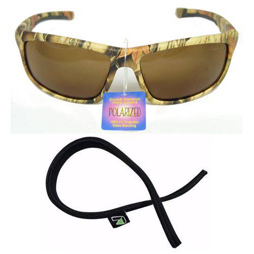 Óculos Polarizado Camuflado Saint Plus (mod 61824 L) + Segurador Óculos