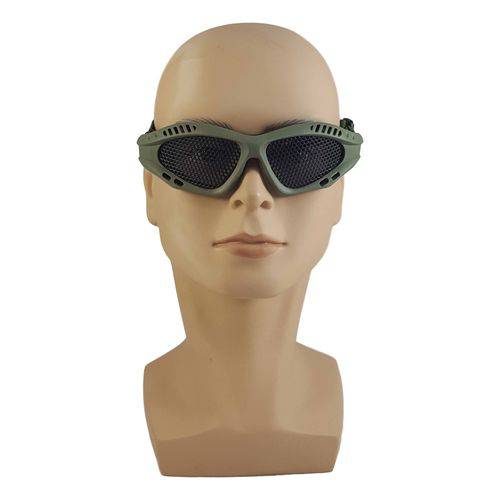 Oculos Proteção Tático para Jogos Air Soft Paintball Verde Exército