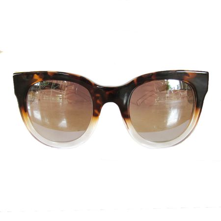 Óculos Quadrado Gatinho Tartaruga Degrade Transparente