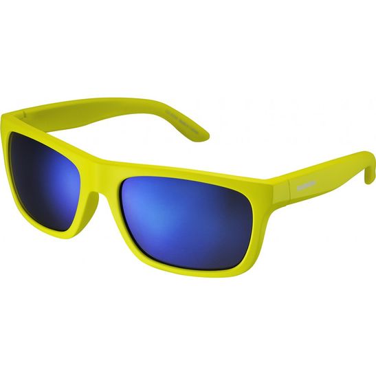 Óculos Shimano CE S 23 X Amarelo Fosco e Lentes Espelhadas