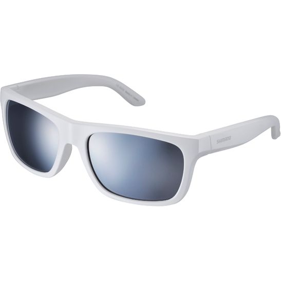 Óculos Shimano CE S 23 X Branco Brilhante e Lentes Espelhadas