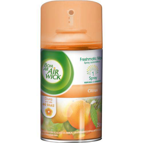Odorizador Bom Ar Air Wick Freshmatic Refil Citrus 250ml