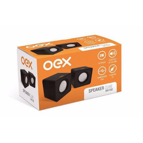 Oex Caixa de Som Speaker Sk-102 3w Rms P2 Preto