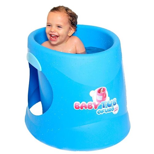 Ofurô 40Litros 1 Á 6 Anos Azul Baby Tub Menino