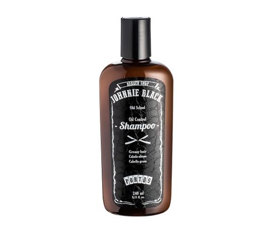 Oil Control Shampoo de Johnnie Black – Controla a Oleosidade e Mantem o PH do Couro Cabeludo, Cabelo e Barba 240 Ml