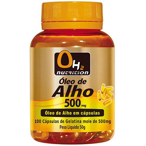 Óleo de Alho 500mg - 100 Softgels - OH2 Nutrition