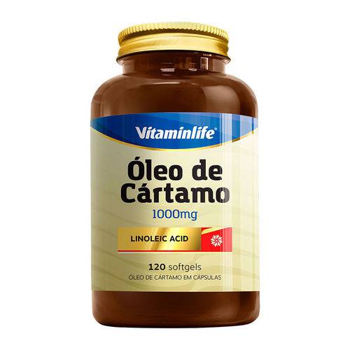 Oleo de Cartamo 1000mg - 120 Capsulas - Vitamin Life