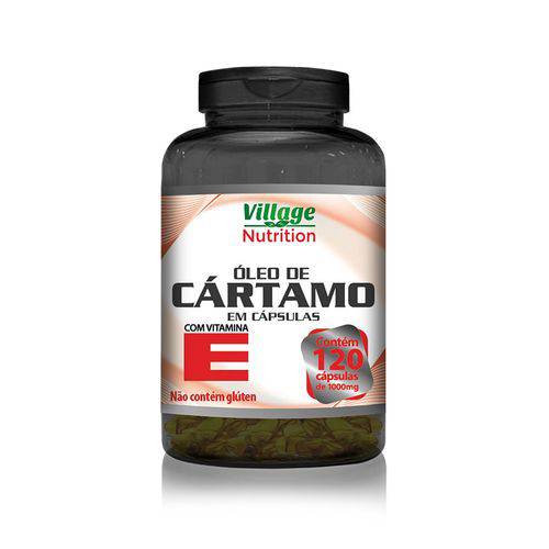 OLEO DE CARTAMO 1G C/ VITAMINA e - 120 CAPS da Village Nutrition