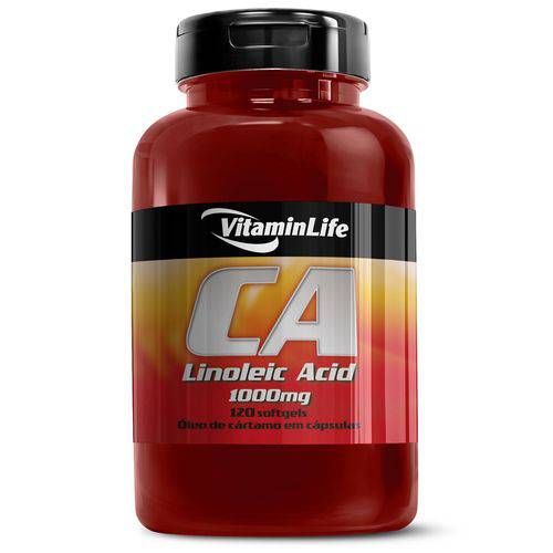 Óleo de Cártamo Ca Linoleic Acid 1000mg - Vitaminlife - 120 Softgels